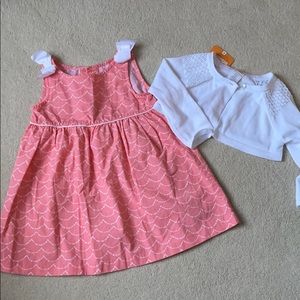 Gymboree Coral Dress with bows